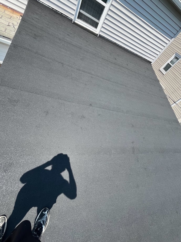 Flat roof installation
